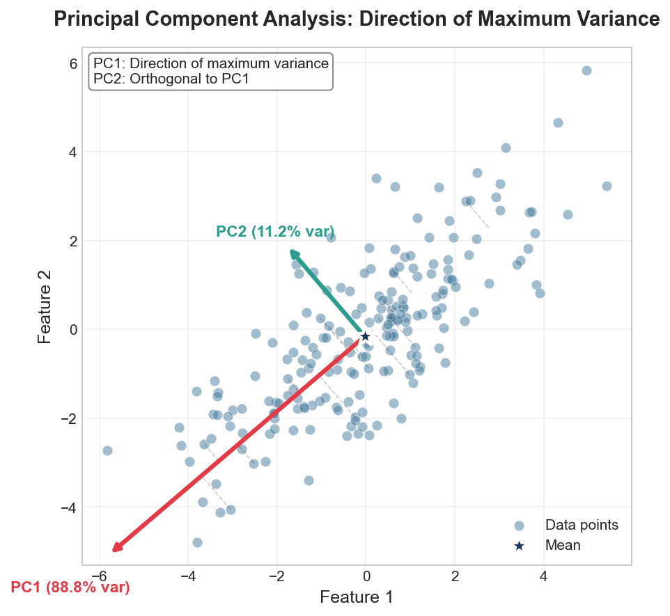Principal Components as Vectors