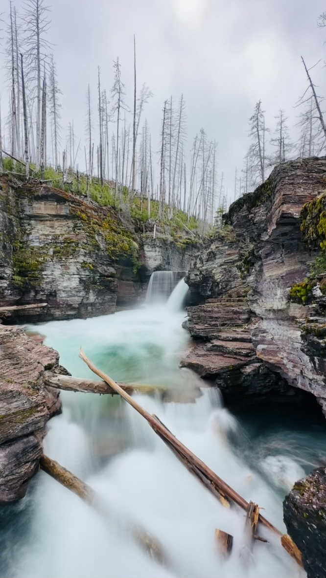St. Mary Falls long exposure
