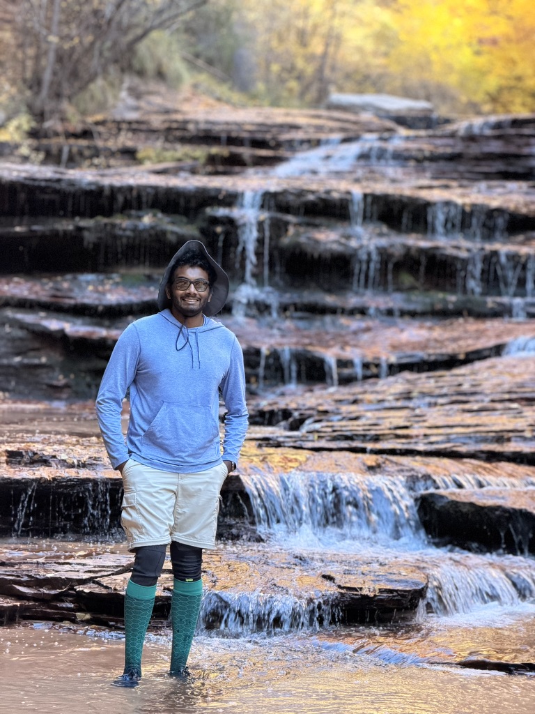Cascading waterfalls at Zion